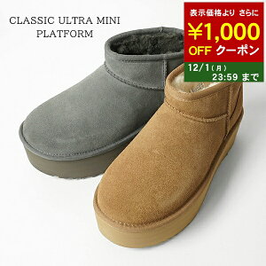 AO UGG fB[X u[c CLASSIC ULTRA MINI PLATFORM 1135092 `FXibg L CHESTNUT `R[O[ CHARCOAL NVbN Eg ~j vbgtH[ V[gu[c [g  V