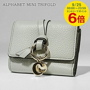 y9/25I|Cg6{z 󂠂 NG Chloe fB[X 3܂z ALPHABET MINI TRIFOLD CHC21WP946F57 BLUE MIST 40W At@xbg ~j gCtH[h EHbg ܂z TCt ~jz 