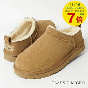 y11/16܂ŁI|Cgő7{z AO UGG fB[X u[c CLASSIC MICRO 1173891 `FXibg L CHESTNUT NVbN }CN [gu[c Xb|u[c V[Y C y2025H~V