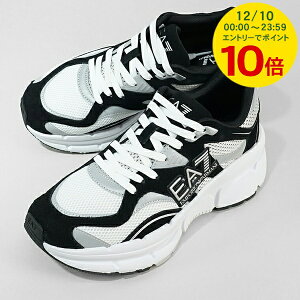 y12/10I|Cg10{z G|IA}[j GAZbe EMPORIO ARMANI EA7 Y Xj[J[ X8X237 XK425 WHITE BLACK SILVER zCg ubN Q738 V[Y C [Jbg [XAbv v[