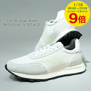 �y1/10����I�|�C���g9�{�z �󂠂� �t�B���b�v���f�� PHILIPPE MODEL �����Y �X�j�[�J�[ TOUR LOW MAN MONDIAL VINTAGE TILU W002 �z���C�g BLANC �V���[�Y �C ���[�J�b�g ���[�X�A�b�v �a���� �N���X�}�X �o��