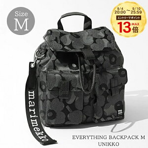 �y9/10�܂ŁI�|�C���g�ő�13�{�z �}�����b�R marimekko ���f�B�[�X �o�b�N�p�b�N EVERYTHING BACKPACK M UNIKKO 096061 �O���[ �_�[�N�O���[ 991 �G�u���V���O �o�b�N�p�b�N M �E�j�b�R �o�b�O ���� �a���� �y