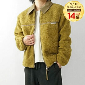 【9/10限定！ポイント最大14倍】 アミ AMI メンズ ブルゾン HJK856 PL0040 VERT LICHEN リケン 374 ウールブレンドフリース ジップジャケット AMI Paris アミパリス Alexandre Mattiussi アウター 長袖 ジップアップ 【プレミアムSTOCK-25AW】