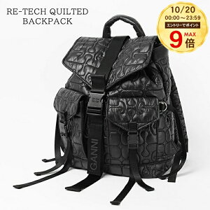 �y10/20����IMAX9�{�z �K�j�[ GANNI ���f�B�[�X �o�b�N�p�b�N RE TECH QUILTED BACKPACK B2080004 BLACK �u���b�N 099 �L���e�B���O RE-TECH �o�b�N�p�b�N �o�b�O �����b�N �����b�N�T�b�N �h���[�X�g�����O ��