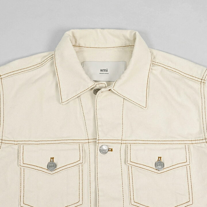 楽天市場】アミ AMI メンズ デニムジャケット TRUCKER JACKET IN 