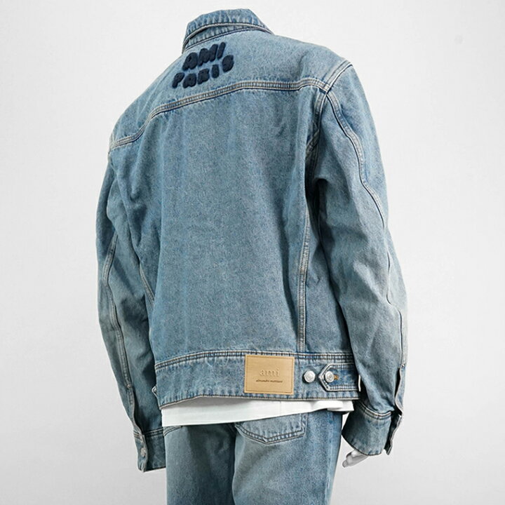 楽天市場】アミ AMI メンズ デニムジャケット TRUCKER JACKET IN USED 