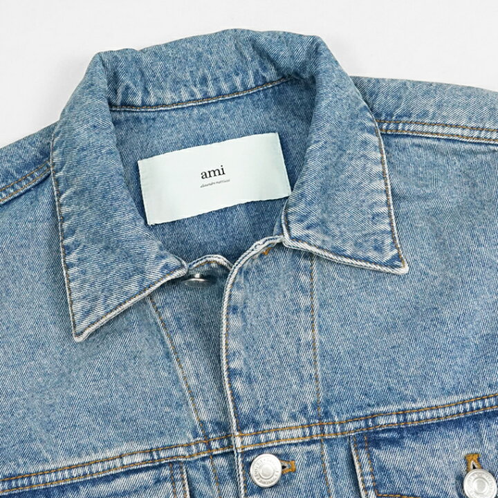 楽天市場】アミ AMI メンズ デニムジャケット TRUCKER JACKET IN USED