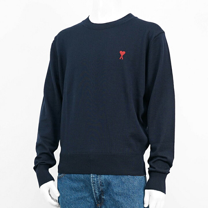 楽天市場】アミ AMI メンズ ニット AMI DE COEUR BFHKS111 KN0025 BLEU  