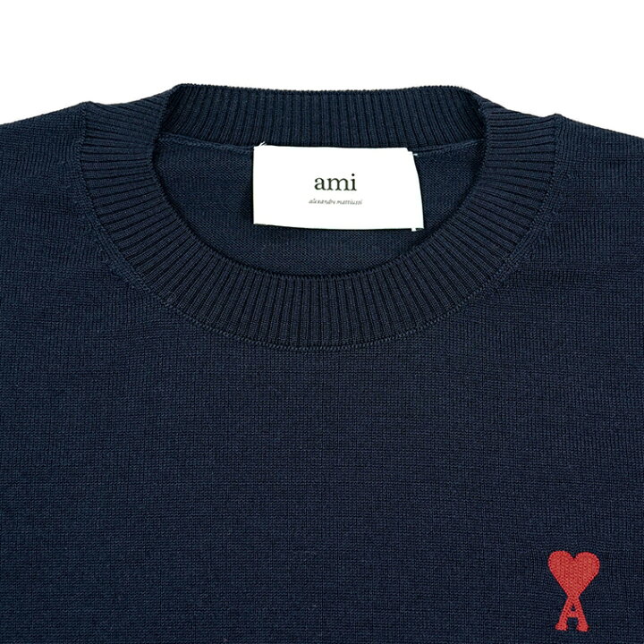 楽天市場】アミ AMI メンズ ニット AMI DE COEUR BFHKS111 KN0025 BLEU  