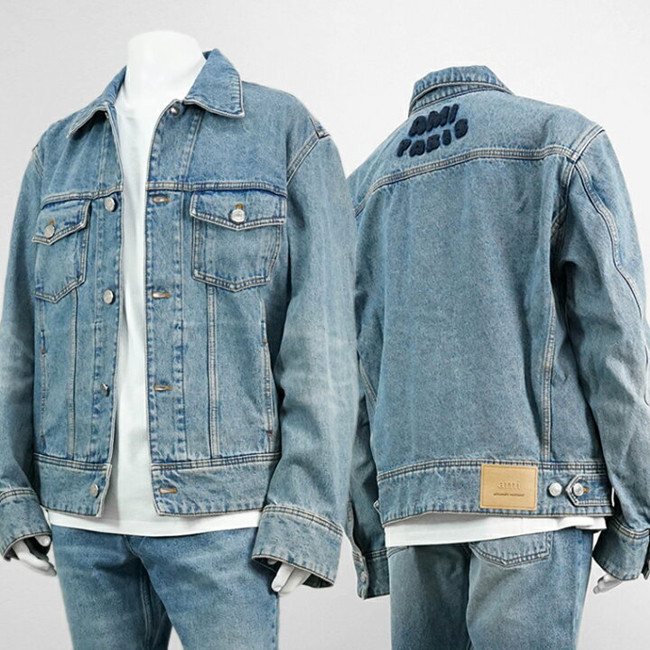 楽天市場】アミ AMI メンズ デニムジャケット TRUCKER JACKET IN USED 