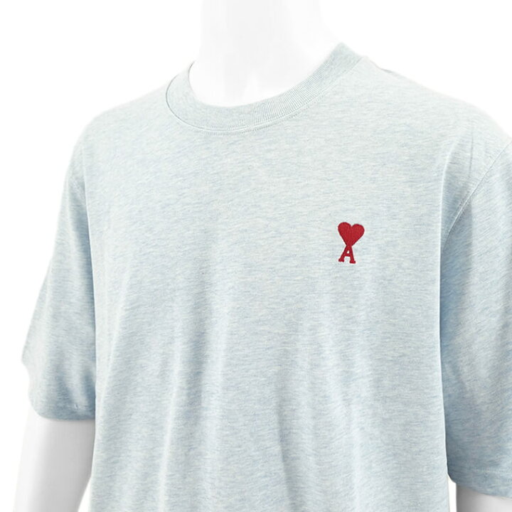 アミ Ami Paris AMI DE COEUR ロゴTシャツ ヘザーセージM