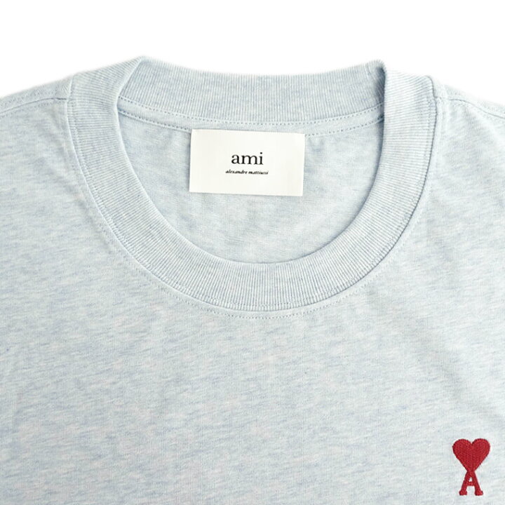 楽天市場】アミ AMI メンズ Tシャツ UTS005 726 BLEU CACHEMIRE CHINE 