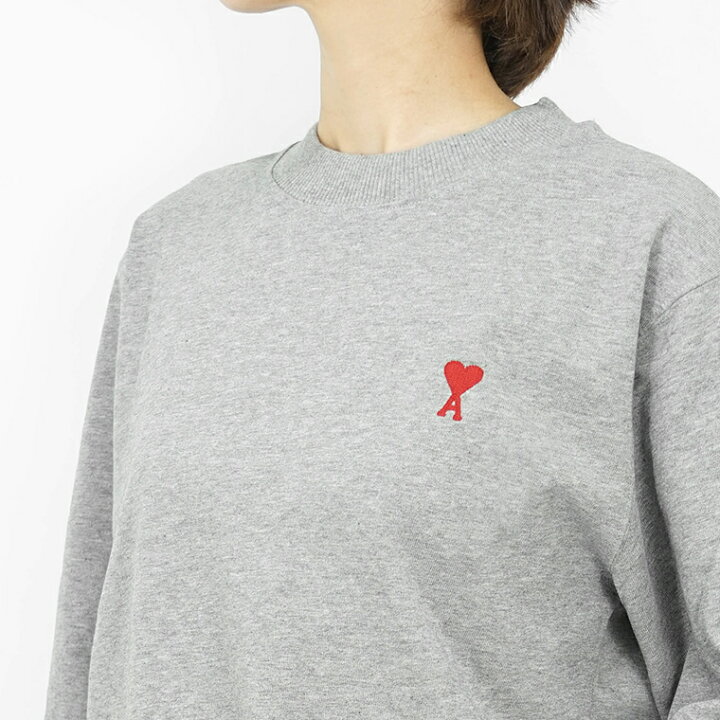 楽天市場】アミ AMI レディース 長袖Tシャツ UTS200 701 GRIS CHINE  