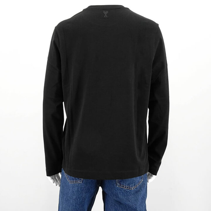 楽天市場】アミ AMI メンズ 長袖Tシャツ UTS224 726 NOIR ブラック 001 