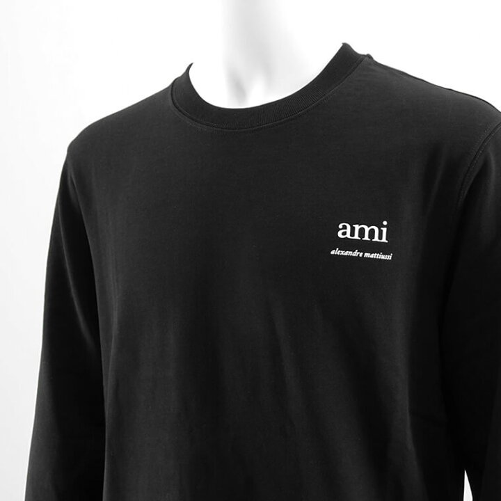 楽天市場】アミ AMI メンズ 長袖Tシャツ UTS224 726 NOIR ブラック 001 