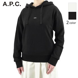 アーペーセー A.P.C. レディース パーカー HOODIE CHRISTINA COEIP F27624 BLANC ホワイト AAB NOIR ブラック LZZ クリスティーナ フーディー プルオーバー 長袖 ロゴ ワンポイント 【プレミアムSTOCK-23AW】