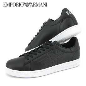 エンポリオアルマーニ エアセッテ EMPORIO ARMANI EA7 メンズ スニーカー X8X001 XCC51 BLACK 00002 ブラック シューズ 靴 ローカット レースアップ プレゼント 誕生日 クリスマス バレンタイン 父の日 【2024春夏新作】