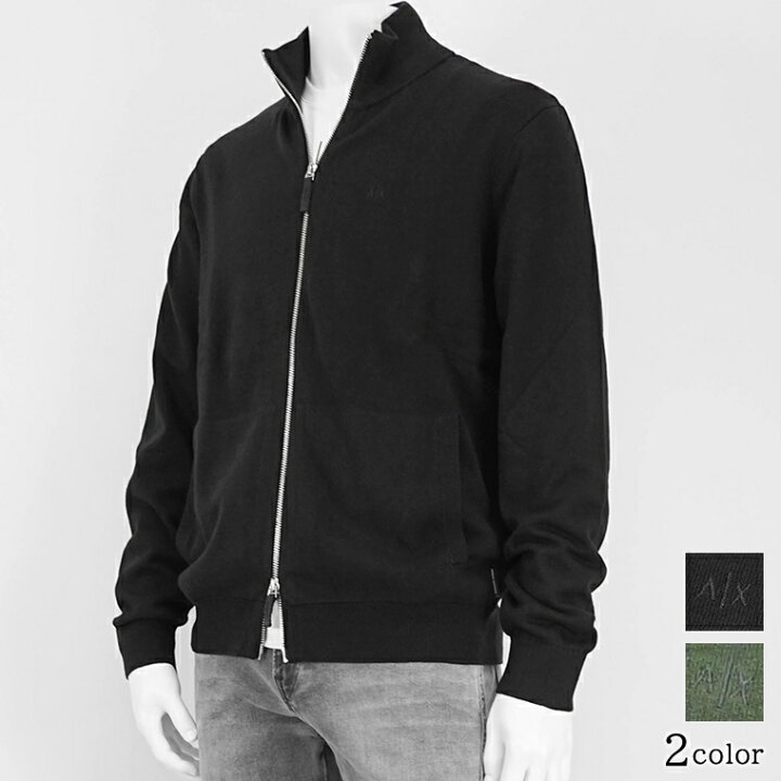 アルマーニARMANI exchange ジップアップニットタートルネック