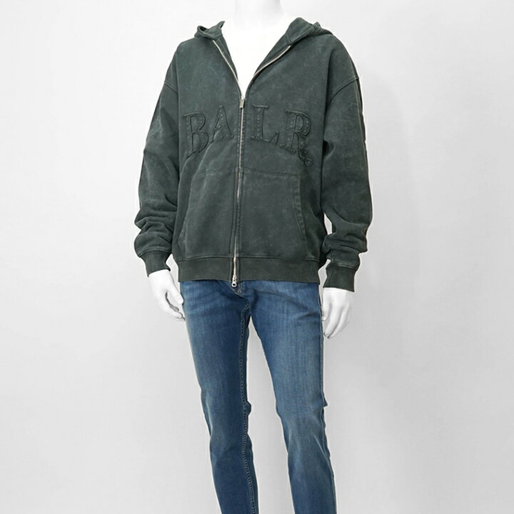 楽天市場】ボーラー BALR. メンズ ジップアップパーカー URBAN WASHED 