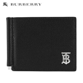 バーバリー BURBERRY London England メンズ マネークリップ折財布 8062684 BLACK ブラック A1189 グレイニーレザー TBマネークリップウォレット 2つ折り財布 カード入れ ウォレット サイフ 小物 プレゼント 誕生日 クリスマス