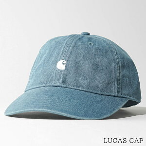 �J�[�n�[�g ���[�N�C���v���O���X Carhartt WIP �����Y ���f�B�[�X �L���b�v LUCAS CAP I036364 BLUE BLEACHED �E�H�b�V���u���[ 0135 ���[�J�X �싅�X �x�[�X�{�[���L���b�v CAP �X�q ���� �����|�C���g �h