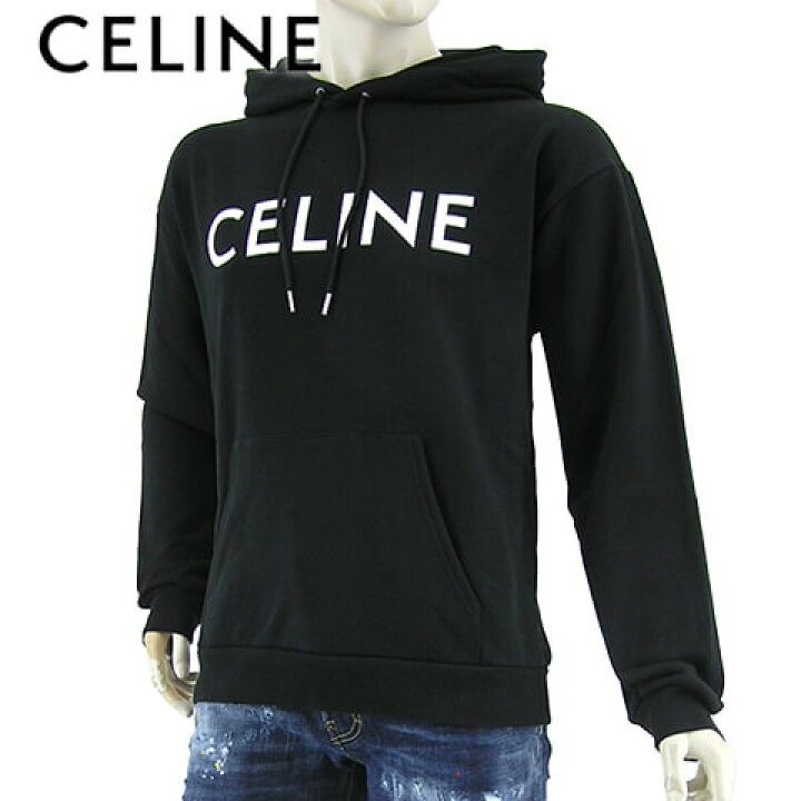 楽天市場】セリーヌ CELINE メンズ パーカー 2Y321052H ブラック 38AW  