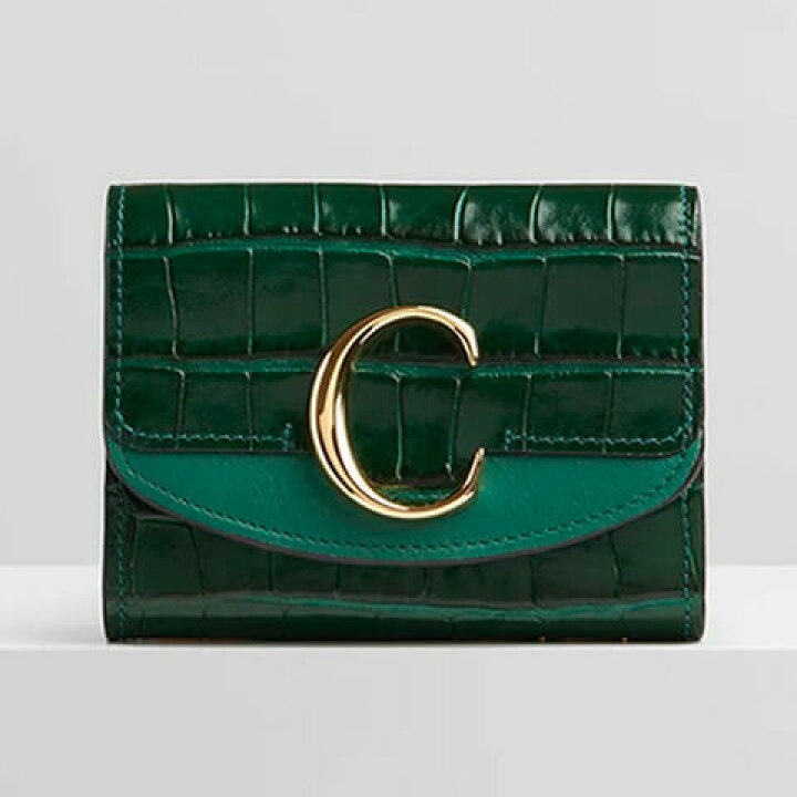 クロエ 財布/ミニウォレット Chloe 折財布 Chroe C カーフスキン 