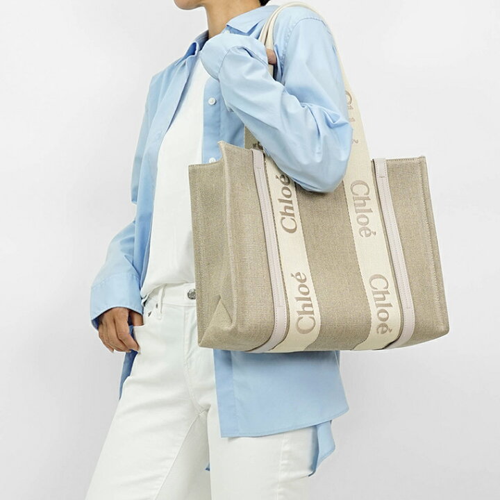 楽天市場】クロエ Chloe レディース トートバッグ WOODY MEDIUM TOTE 