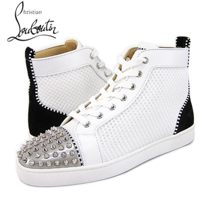 楽天市場 クリスチャンルブタン Christian Louboutin メンズ スニーカー Multi ホワイト Cma3 シューズ 靴 ハイカット スタッズ Sl ワールドクラブ 19