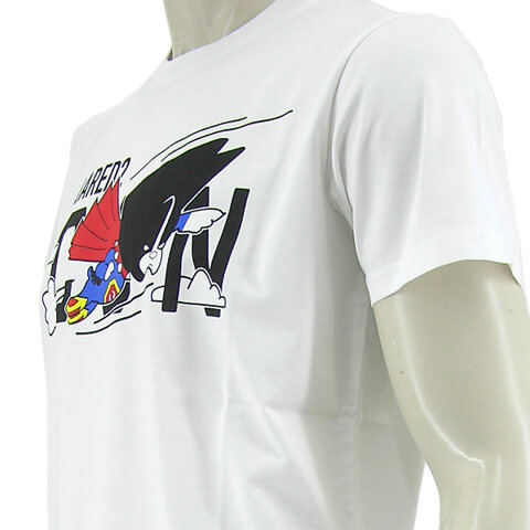 【2021春夏】 ディースクエアード/DSQUARED2 メンズ Tシャツ S79GC0012 S23009 (ホワイト/100)  半袖/クルーネック/ICON ロゴ | ワールドクラブ 1989