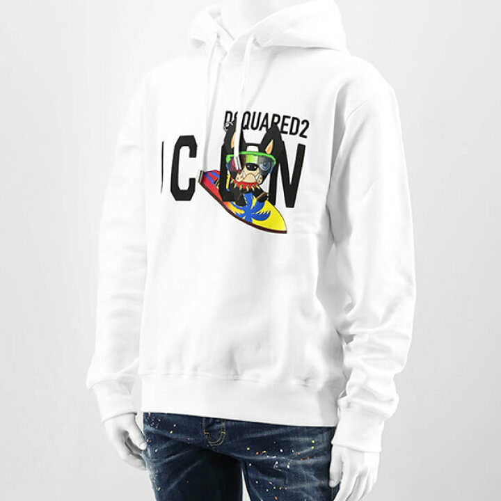 楽天市場】ディースクエアード DSQUARED2 メンズ パーカー ICON R N 