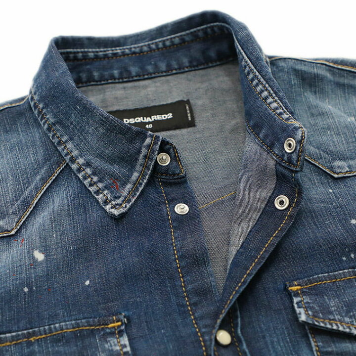 楽天市場】ディースクエアード DSQUARED2 メンズ デニムシャツ CLASSIC 
