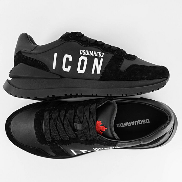 DSQUARED2 icon 40 ブラックスニーカー