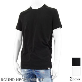 ディースクエアード DSQUARED2 UNDERWEAR ライン メンズ Tシャツ ROUND NECK T SHIRT D9M20506 ブラック 014 ホワイト 104 アンダーウェアライン 半袖 カットソー クルーネック ロゴ ストレッチ 【2024春夏新作】