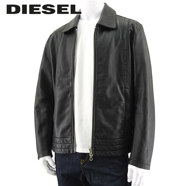 楽天市場】ディーゼル DIESEL メンズ ラムレザージャケット L HUDSON 