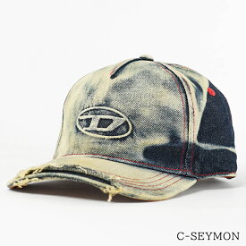 ディーゼル DIESEL メンズ レディース キャップ C SEYMON A06467 0DGAV デニムブルー 01 ベースボールキャップ CAP 野球帽 帽子 小物 デニム ブリーチ ダメージ プレゼント 誕生日 クリスマス バレンタイン 父の日 母の日 【2026秋冬新作】