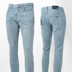 �G���|���I�A���}�[�j EMPORIO ARMANI �����Y �W�[���Y EM000121 AF22800 LIGHT BLUE DENIM �E�H�b�V�����C�g�u���[ MB003 SLIM FIT �X�����t�B�b�g �X�g���b�` �E�H�b�V�� �y2026�t�ĐV��z