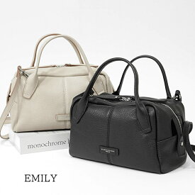 ジャンニキアリーニ GIANNI CHIARINI レディース ミニボストンバッグ EMILY BS11300 COMM GRN NERO ブラック 001 LAMB 0152 ジャンニキャリーニ エミリー 小物 ハンドバッグ ショルダーバッグ 2way 2ウェイ 無地 プレゼント 誕生日 クリスマス 母の日 【2025秋冬新作】