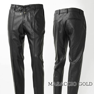 �y10/17�܂ŁIMAX47�{�z �W���u�X�A���L���B�I giabsarchivio �����Y �p���c MASACCIO GOLD A5419 �u���b�N 90 giab's archivio �}�T�b�`�� �S�[���h �V���Z�e�B�b�N���U�[ �t�F�C�N���U�[ �Z�b�g�A�b�v�\ BAR