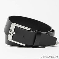 ヒューゴボス HUGO BOSS メンズ ベルト JEMIO SZ40 50512795 ブラック 001 バッファローレザー 無地 小物…