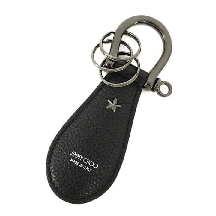 Jimmy Choo ジミーチュウ WARREN GRC レザー キーチャーム キーリング 