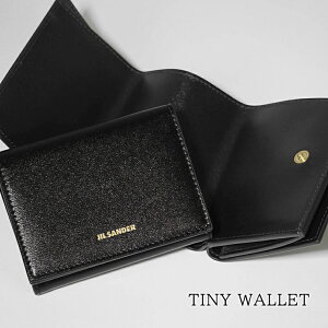�W���T���_�[ JIL SANDER ���f�B�[�X �����Y 3�܂���z TINY WALLET J07UI0011 P4840 BLACK �u���b�N 001 �^�C�j�[ �E�H���b�g �܍��z �T�C�t ���Ԃ� ���S ���� �v���[���g �o�����^�C�� �N���X�}�X �a��