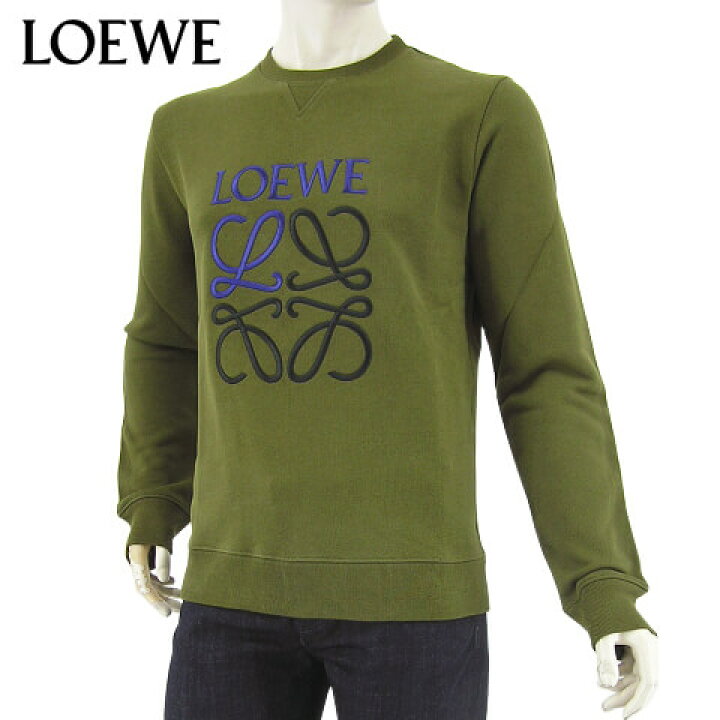 楽天市場】ロエベ LOEWE メンズ スウェットシャツ H526Y24J07 カーキ 