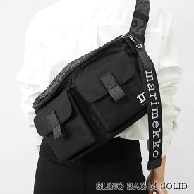マリメッコ marimekko レディース メンズ ベルトバッグ SLING BAG M SOLID 094618 BLACK ブラック 009 スリング バッグ M ソリッド バッグ ボディバッグ 小物 プレゼント 誕生日 クリスマス 母の日 父の日 【2026春夏新作】