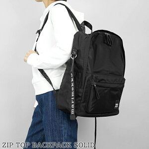 �}�����b�R marimekko ���f�B�[�X �����Y �o�b�N�p�b�N ZIP TOP BACKPACK SOLID 093325 BLACK �u���b�N 009 �W�b�v �g�b�v �o�b�N�p�b�N �\���b�h �o�b�O �����b�N �����b�N�T�b�N ���� ���n �v���[���g �a
