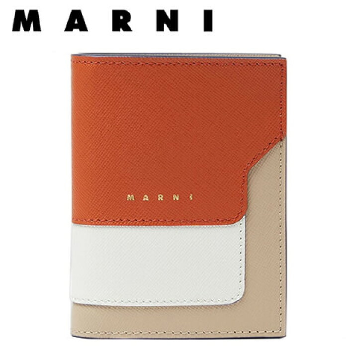楽天市場】マルニ MARNI レディース 2つ折り財布 サイフ PFMOQ14U13 