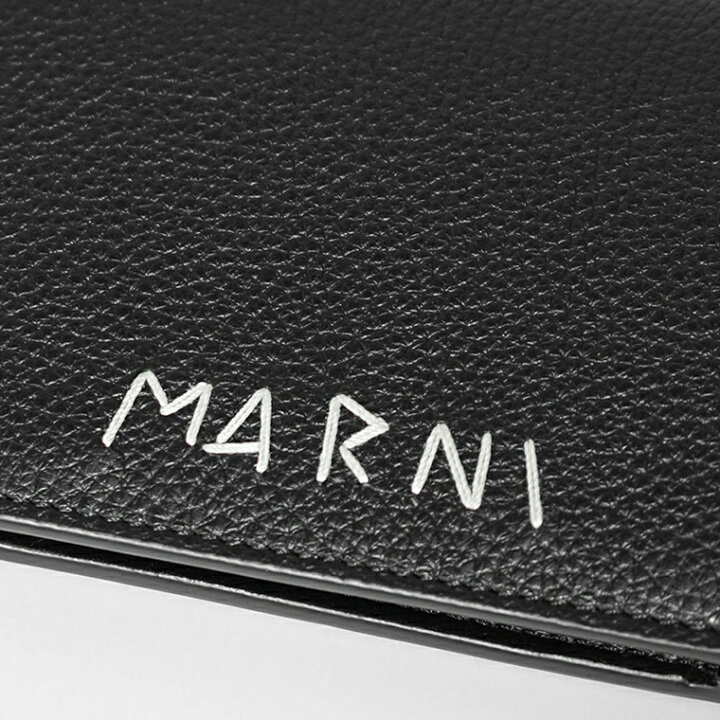楽天市場】マルニ MARNI メンズ 2つ折り財布 PFMI0098U0 P6533 BLACK 