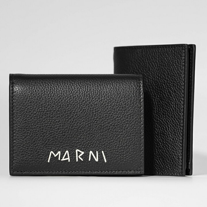 楽天市場】マルニ MARNI メンズ 2つ折り財布 PFMI0098U0 P6533 BLACK 