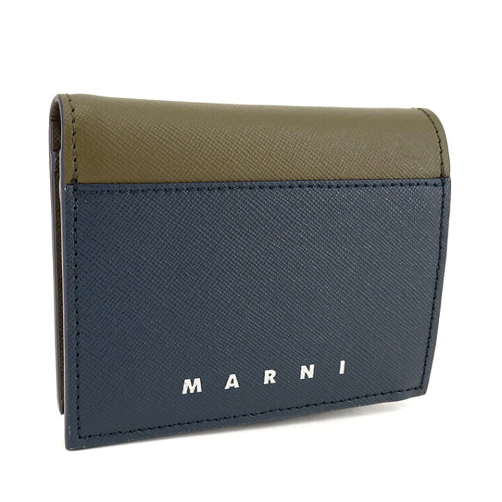 楽天市場】マルニ MARNI メンズ 2つ折り財布 PFMI0081U0 LV520 NIGHT 
