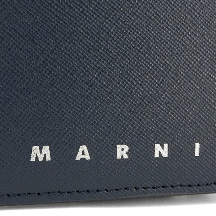 楽天市場】マルニ MARNI メンズ 2つ折り財布 PFMI0081U0 LV520 NIGHT 